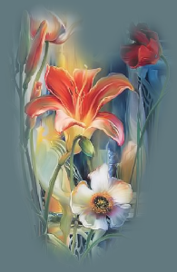 GraphicsByLiz_FieldOfLilies_June2008