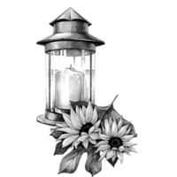 GraphicsByLiz_CandleSunflower